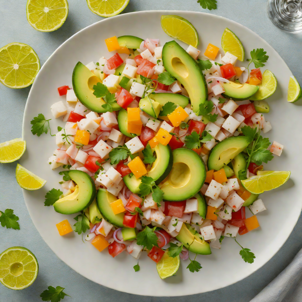Gin-Citrus Ceviche with Avocado and Jalapeño