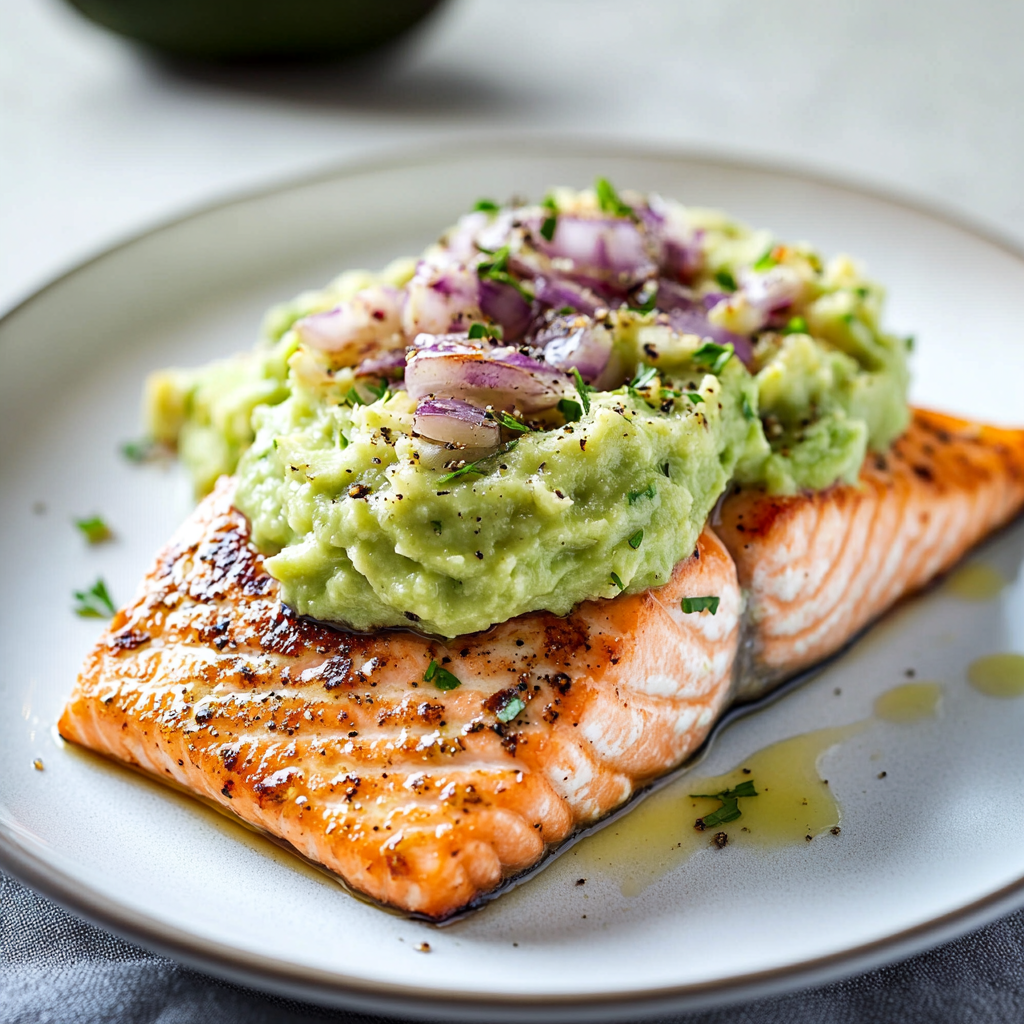 Migraine-Relief Salmon with Lemon-Dill Avocado Mash