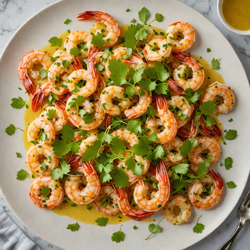 Spicy Sautéed Shrimp with Chili-Lime Butter and Cilantro
