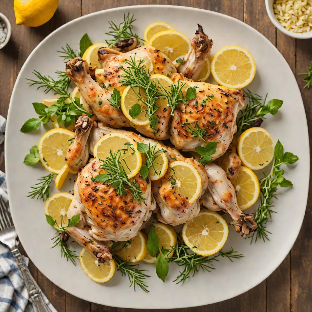 Baked Lemon-Herb Chicken with Garlic and Thyme