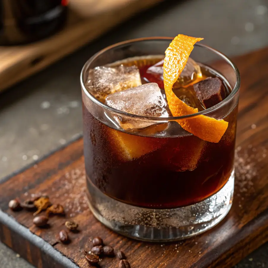 Smoky Bourbon Espresso Old Fashioned