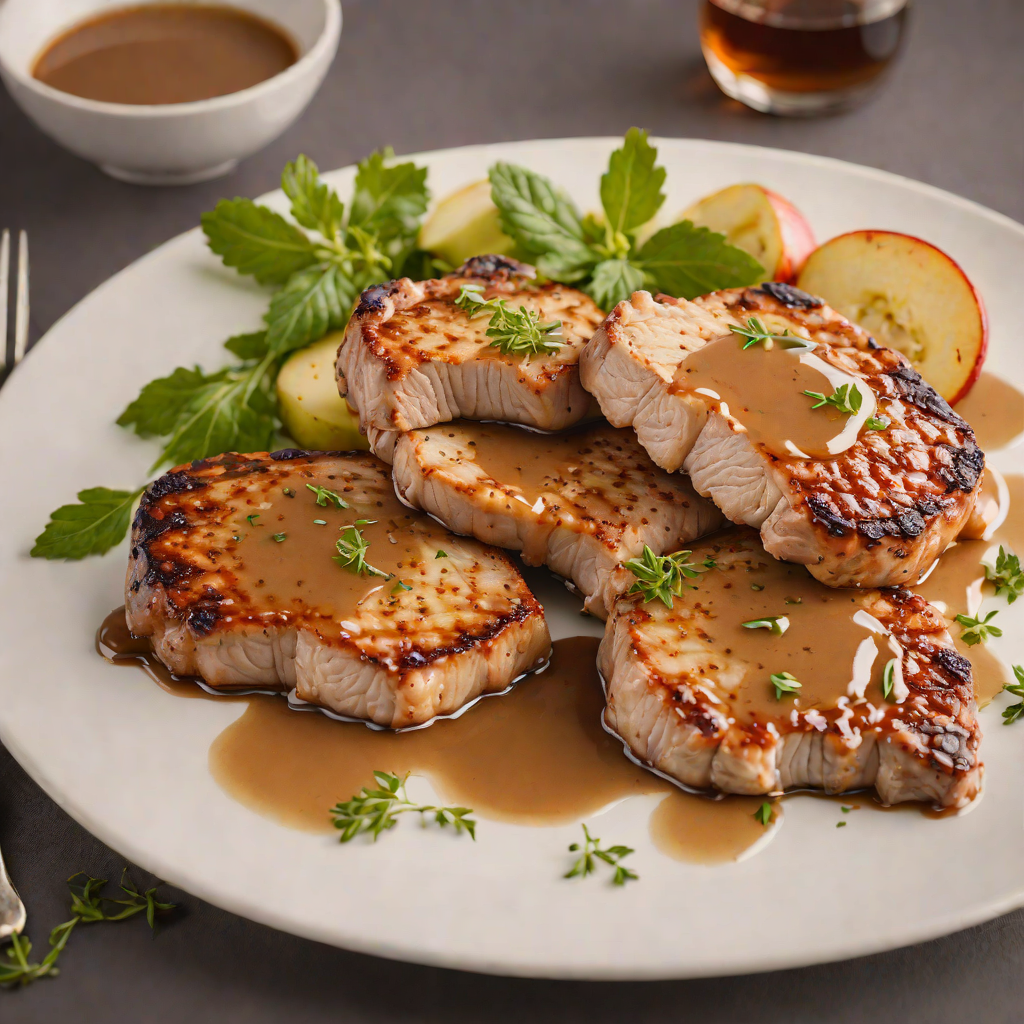 Pan-Roasted Pork Chops with Apple-Cider Reduction