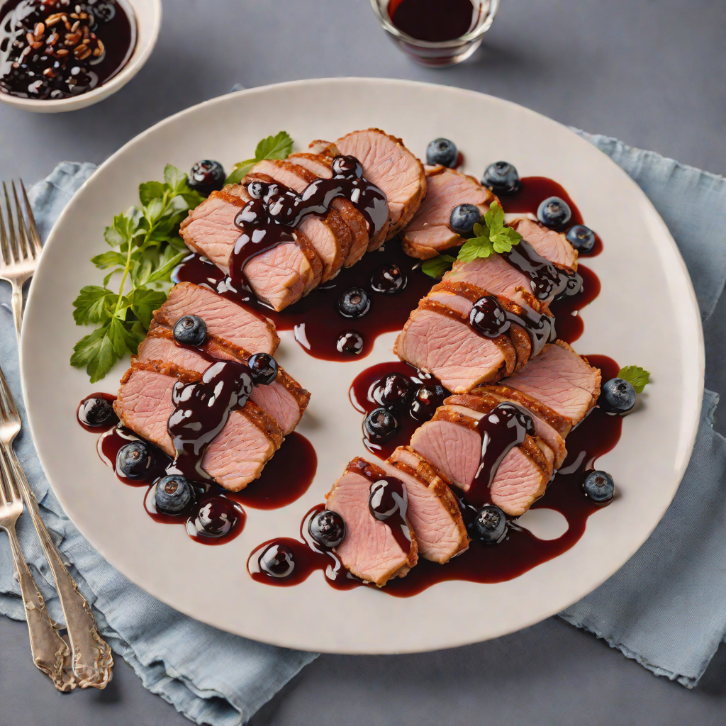 Pan-Seared Duck Breast with Maple-Blueberry Glaze