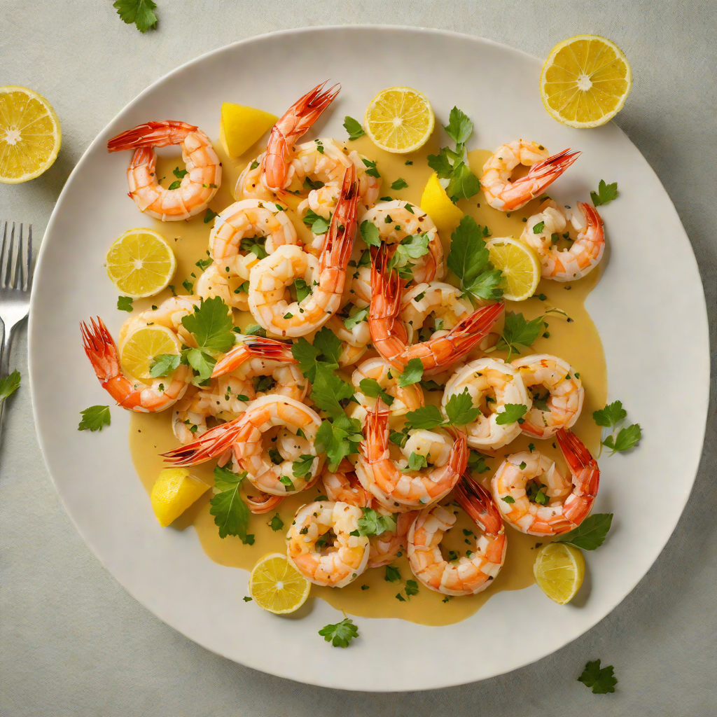 Sautéed Shrimp in Garlic and Calamansi Butter Sauce