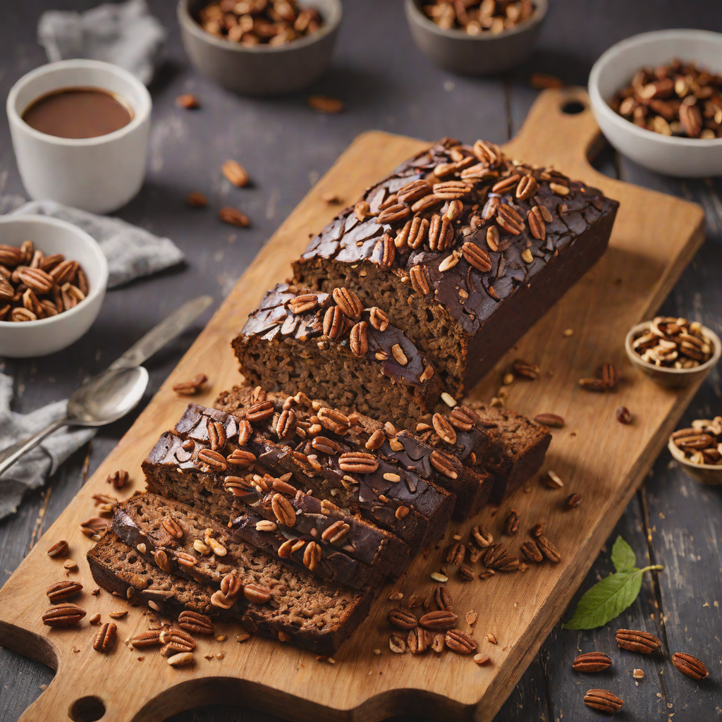 Aged Rum Chocolate Banana Bread with Toasted Pecans