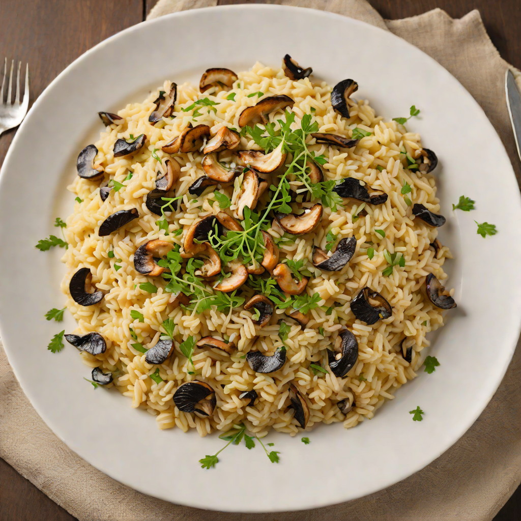 Sautéed Wild Mushroom and Quebec Cheddar Risotto