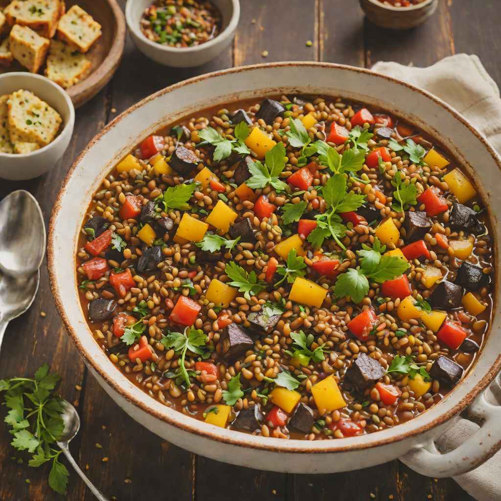 French Lentil and Ratatouille Stew with Herbes de Provence