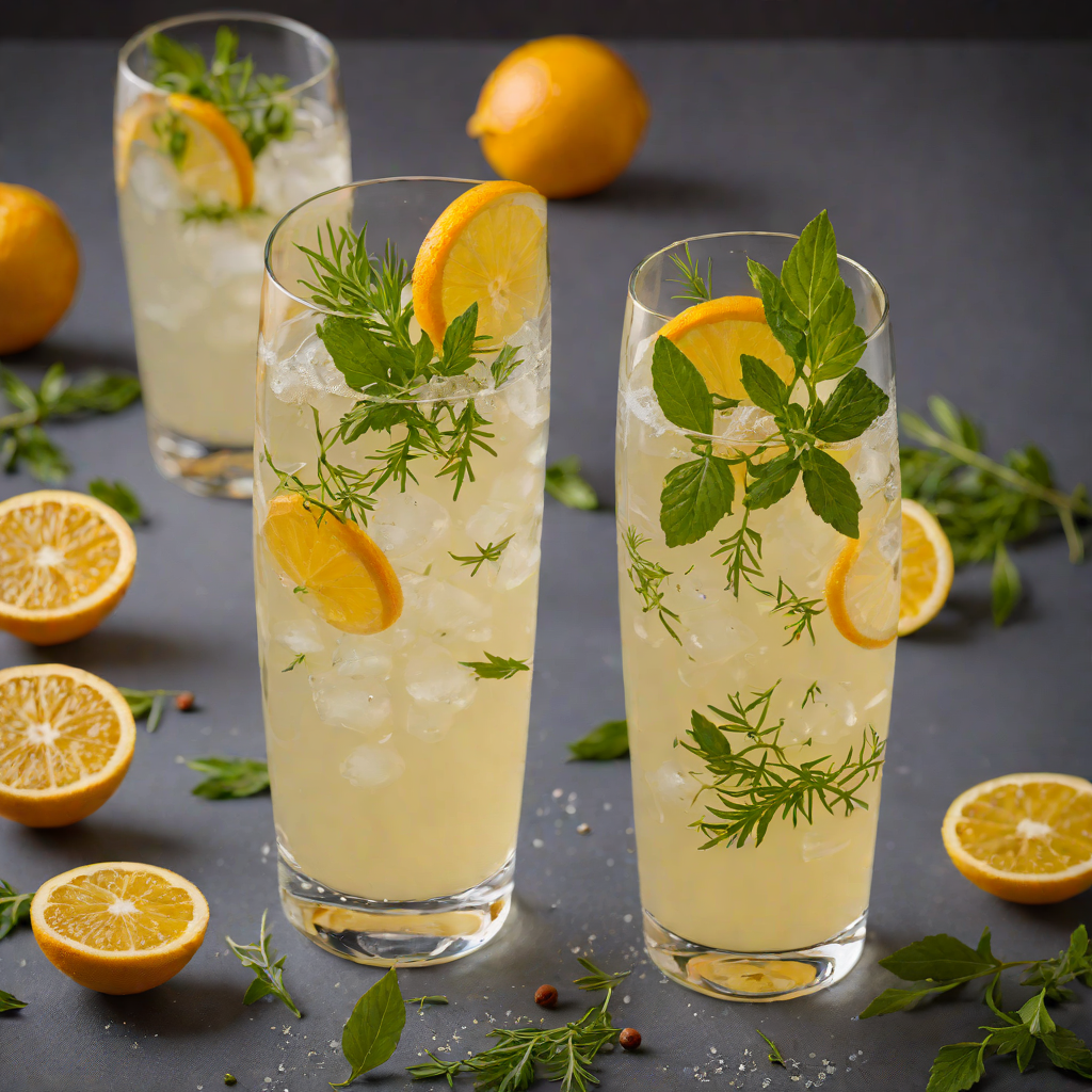 Citrus-Spiced Gin Fizz with Fresh Herbs