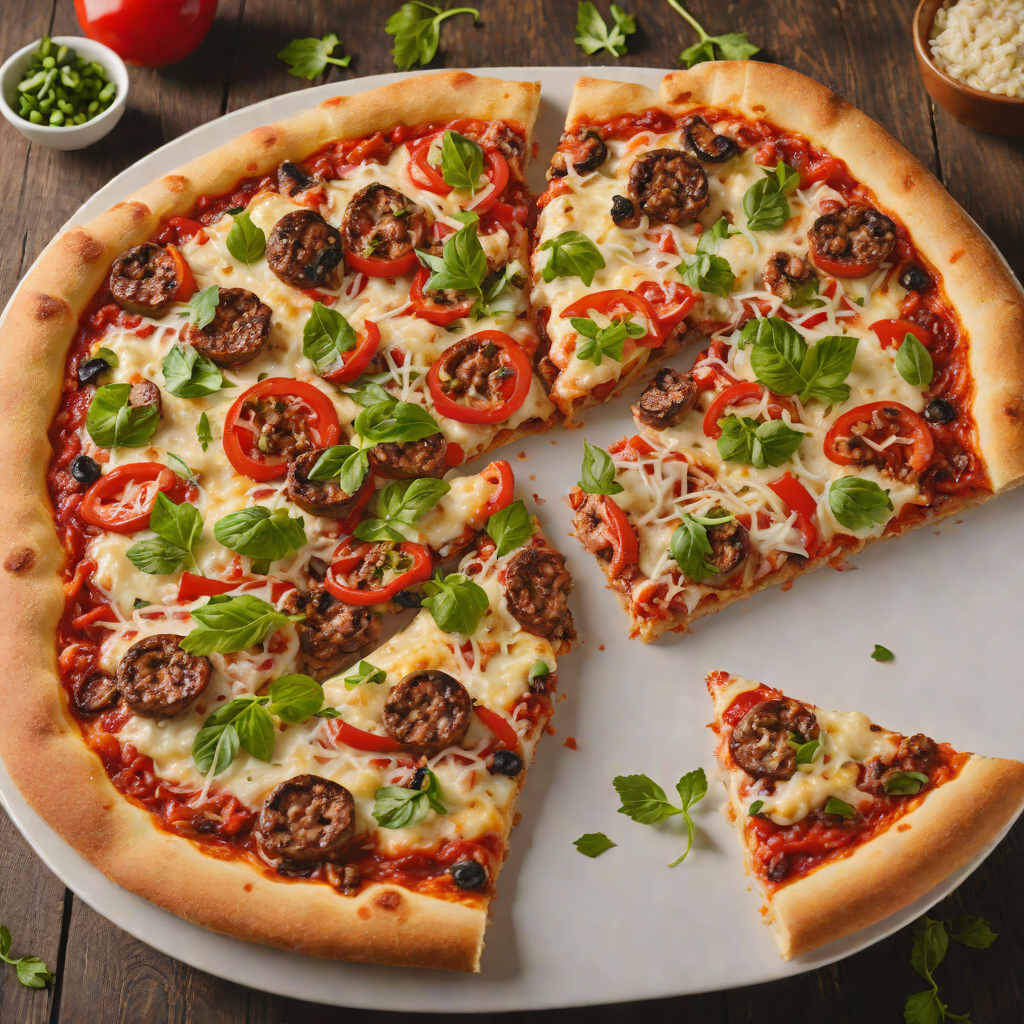 Wood-Fired Sausage and Roasted Red Pepper Pizza