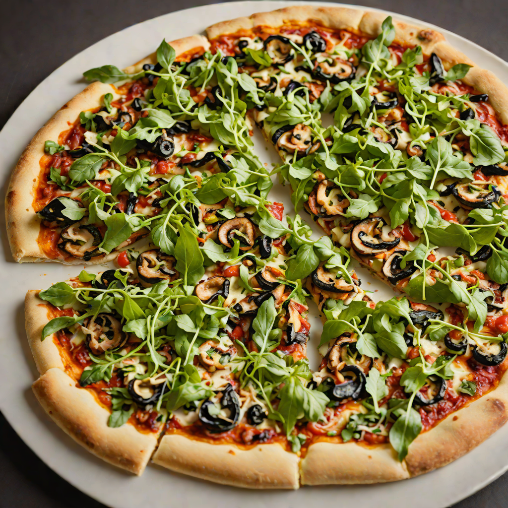 Wood-Fired Mushroom and Arugula Pizza