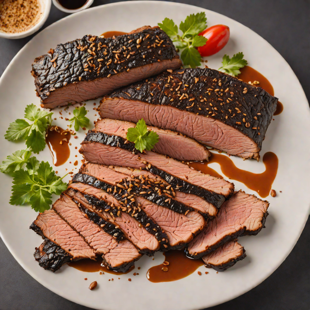 Slow-Smoked Beef Brisket with Coffee and Ancho Chile Rub