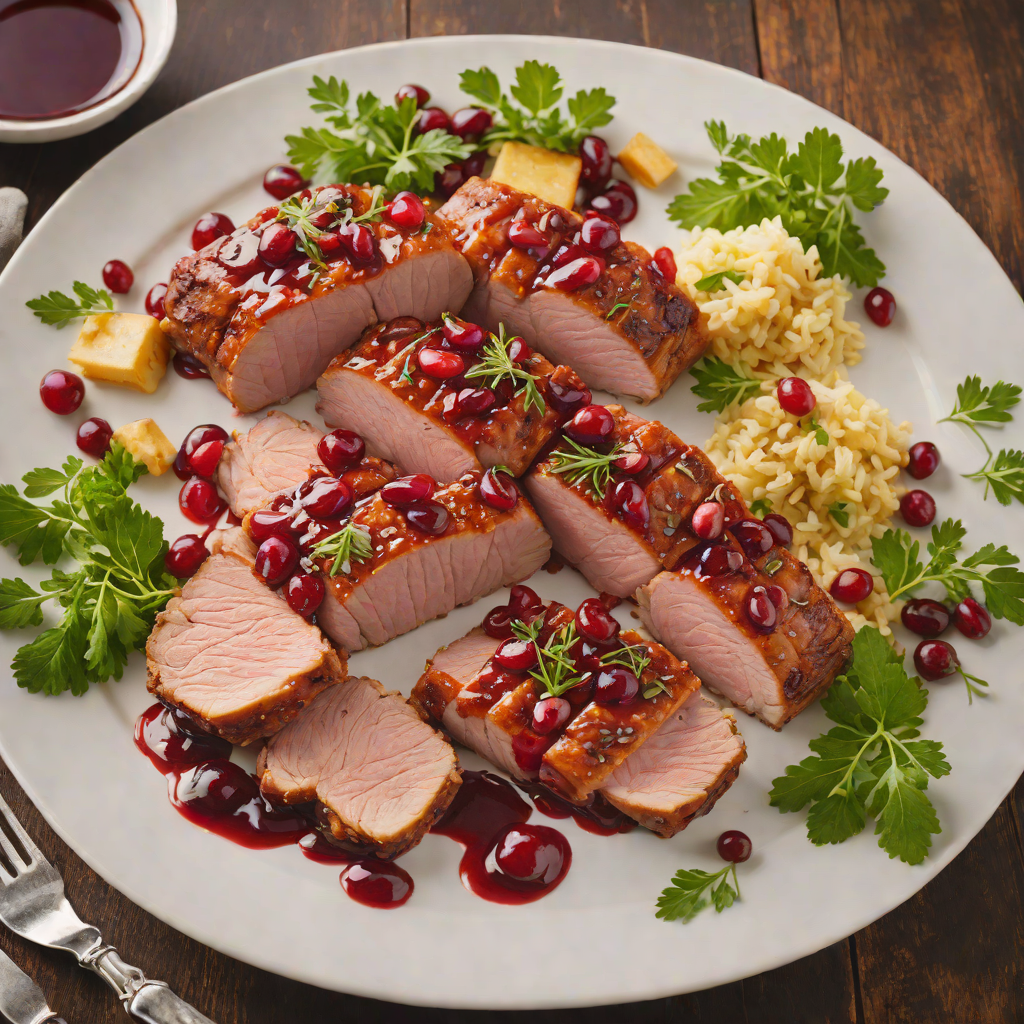 Northern Lights Cranberry and Maple Glazed Pork Tenderloin