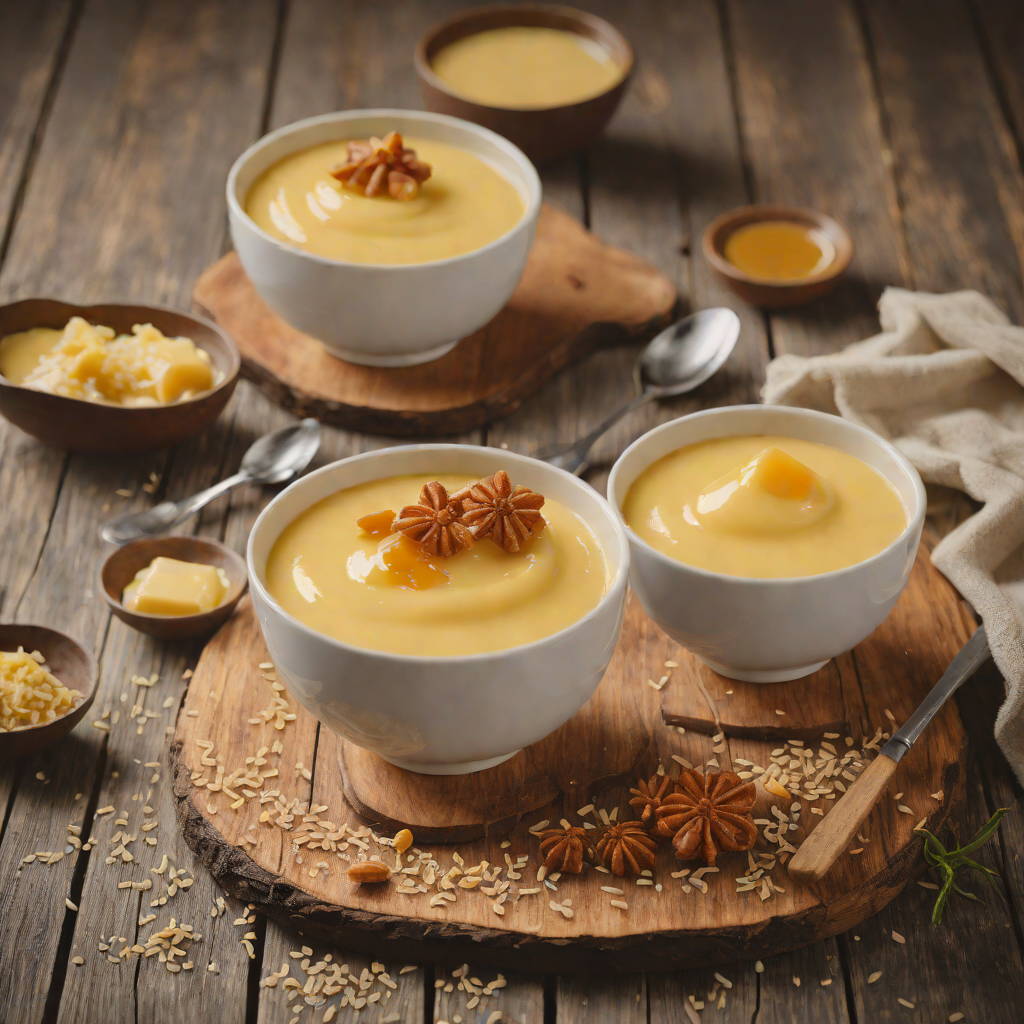 Soft Junket Custard with Vanilla and Honey