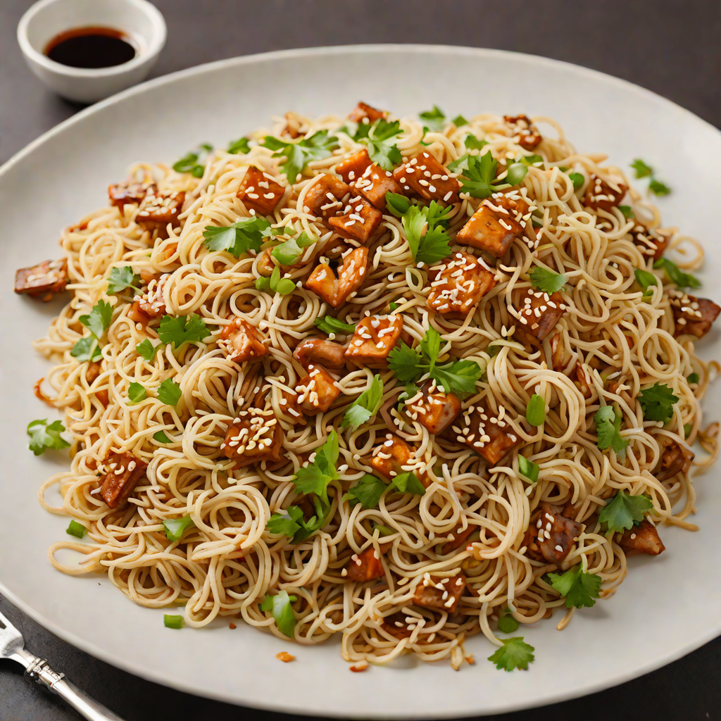 Stir-Fried Rice Noodles with Garlic and Soy Glaze