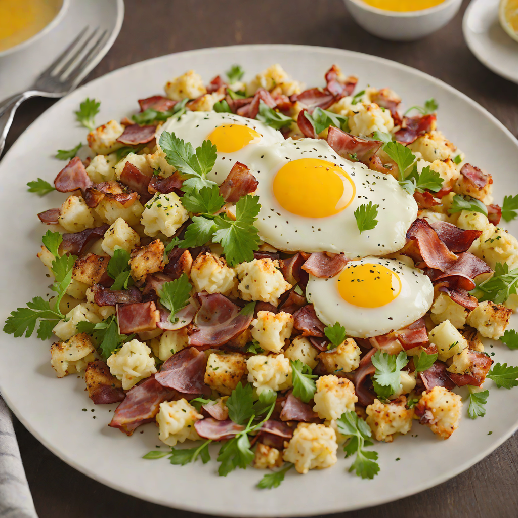 Cauliflower and Bacon Breakfast Hash
