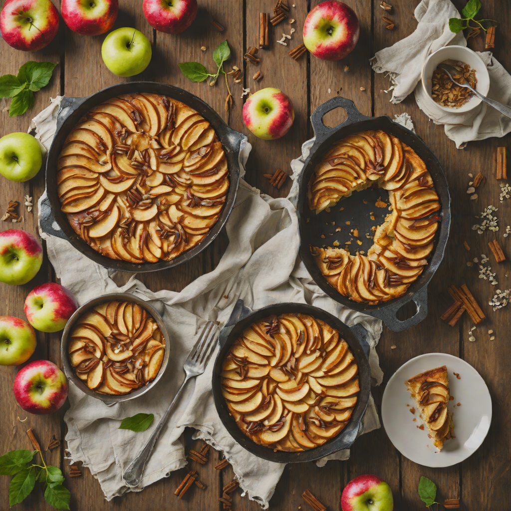 French-Inspired Apple and Cinnamon Clafoutis with Vanilla Bean