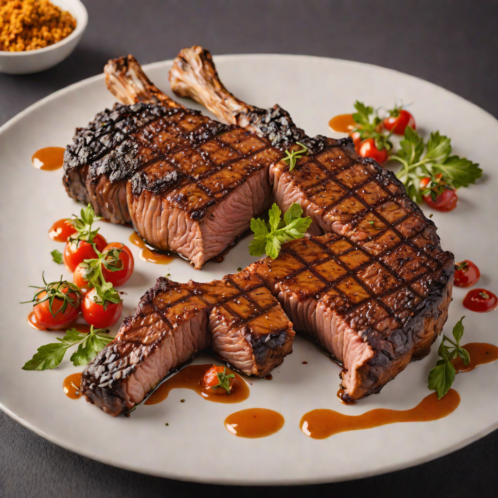 Charred Tomahawk Steak with Smoky Paprika Rub