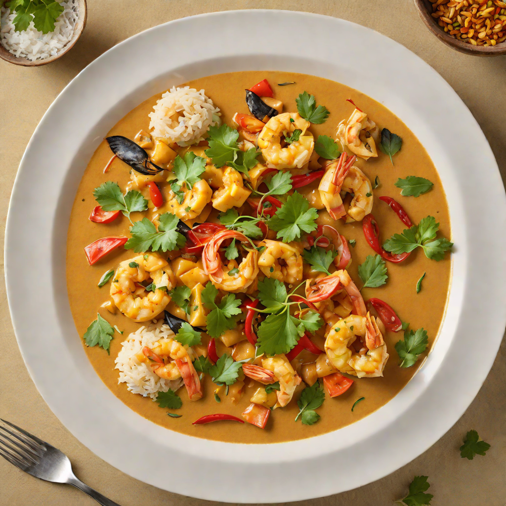 Tiki-Inspired Spiced Coconut Seafood Curry
