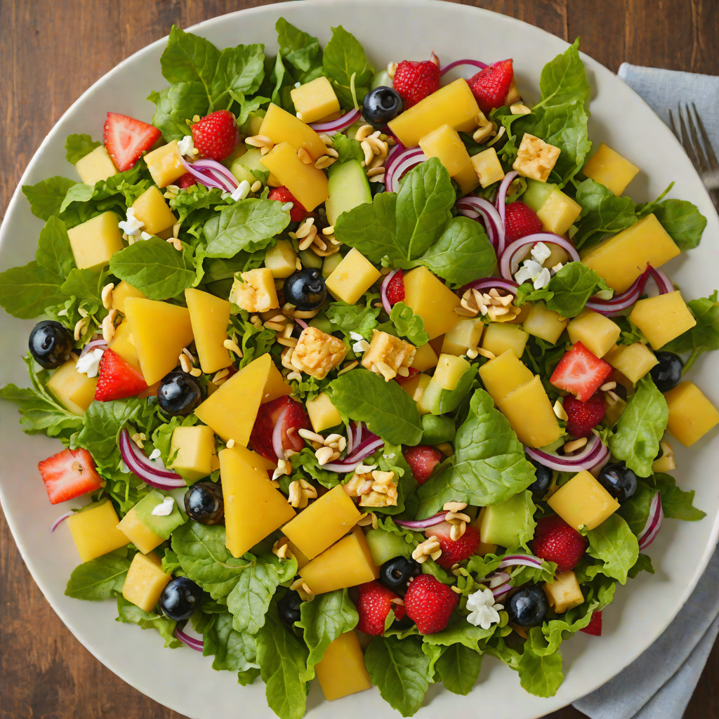 Tiki-Style Tropical Fruit and Macadamia Nut Salad