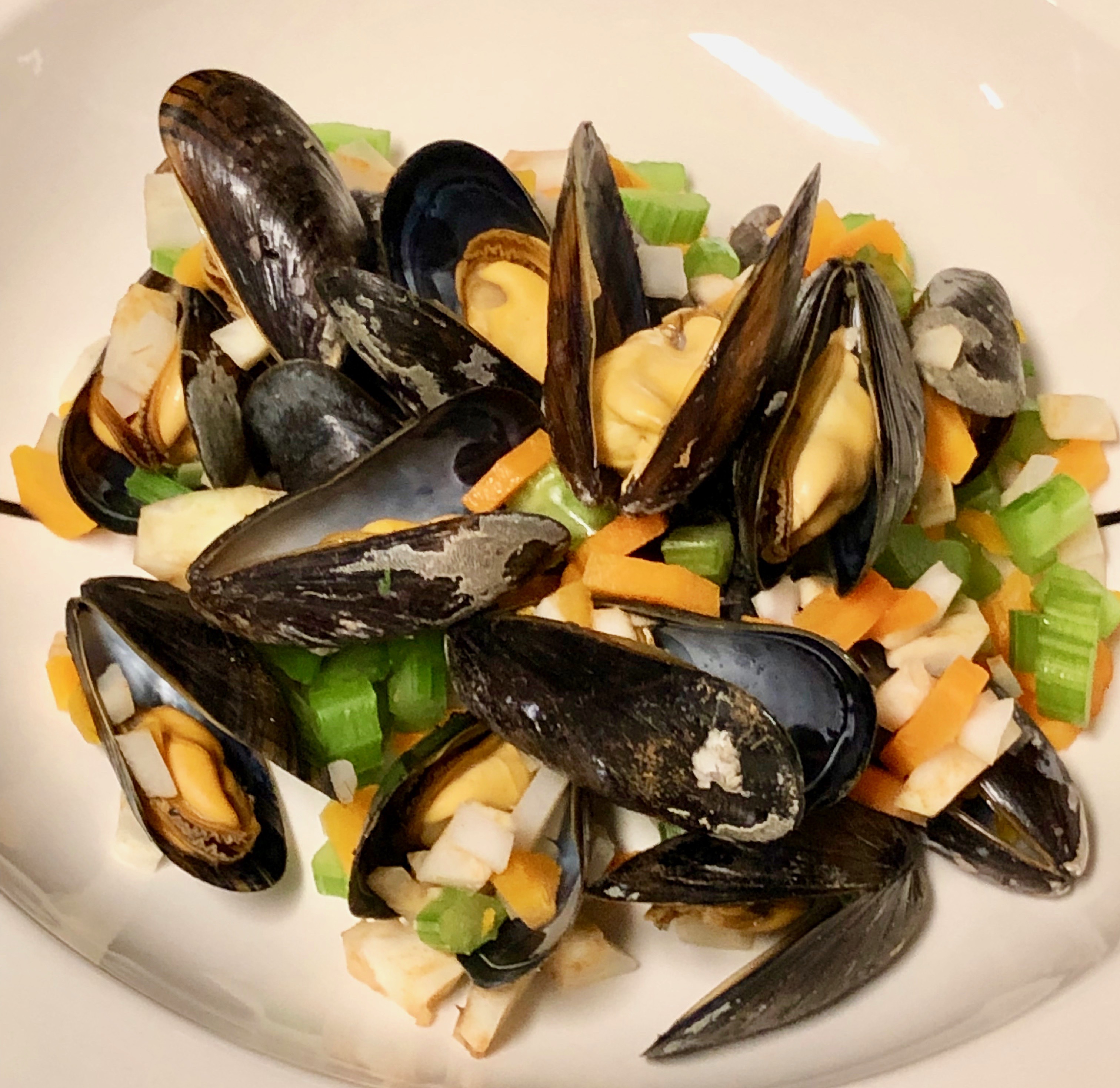Sablon Square Mussels with Belgian Beer & Herbs