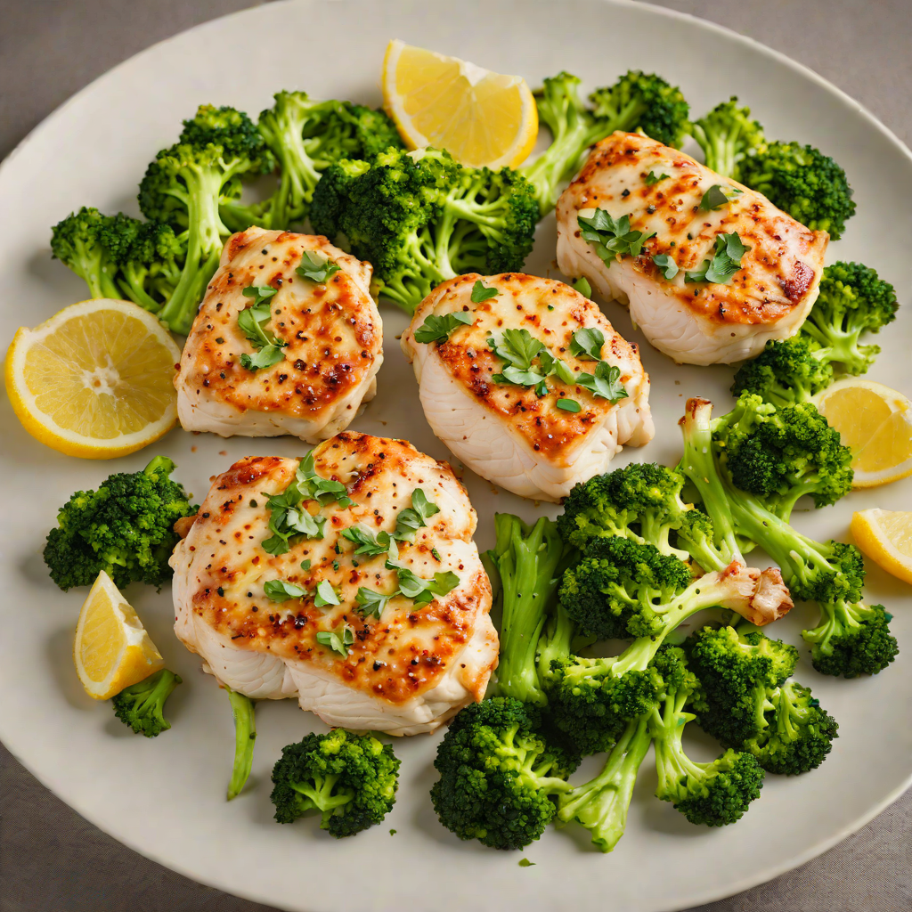 Pan-Seared Chicken with Lemon-Garlic Broccoli