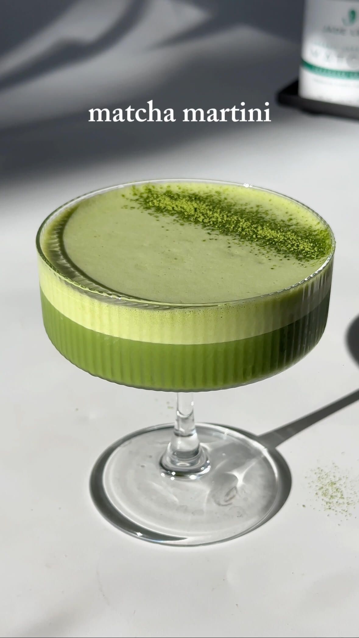 Stirred Green Tea Matcha Martini