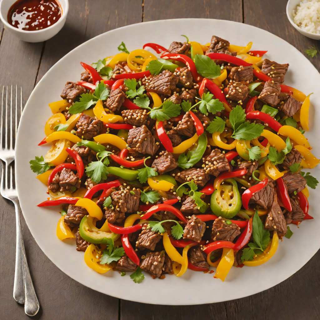 Regional-Inspired Spicy Beef Stir Fry with Bell Peppers