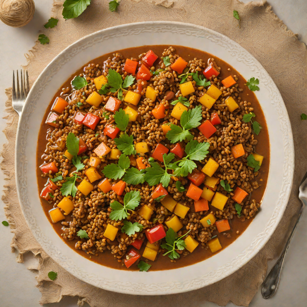 Ethiopian-Inspired Spiced Vegetable Stew with Teff Grain