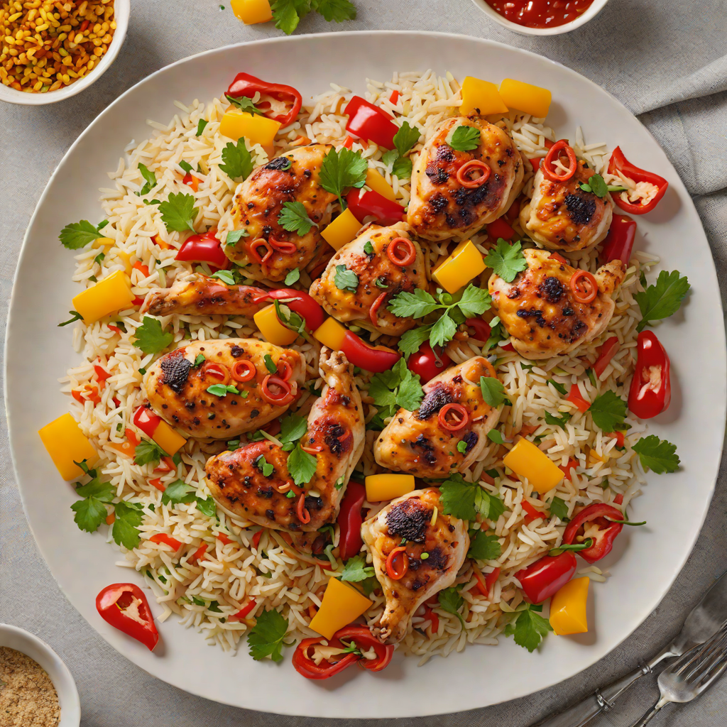 One-Pot Spiced Chicken and Rice with Bell Peppers