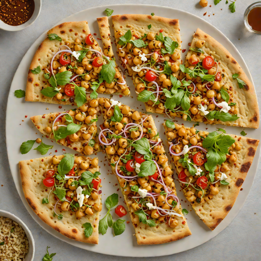 Baked Chickpea and Popular Mediterranean Za’atar Flatbread