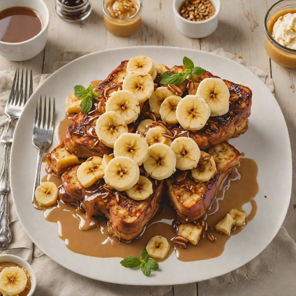 Rum-Spiced Banana Foster French Toast Bake