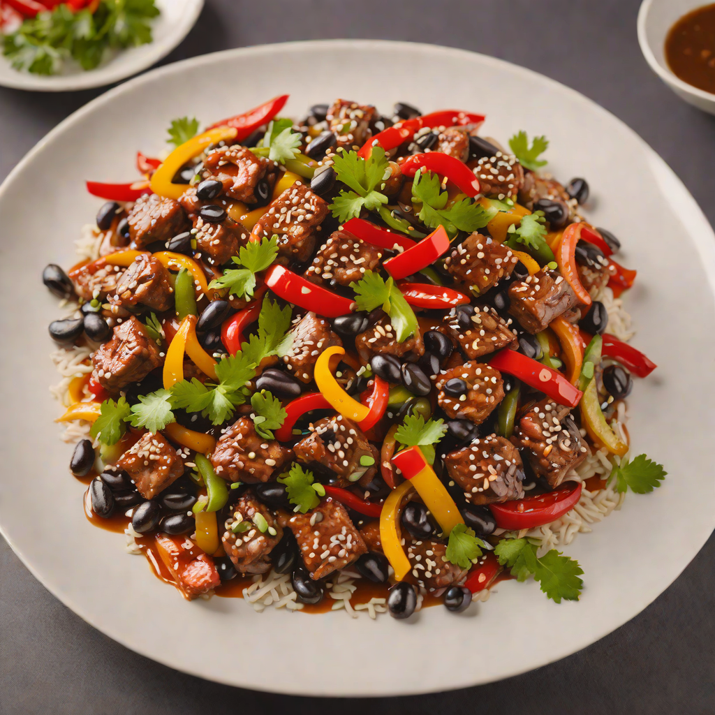 Stir-Fried Pork with Regional Black Bean Sauce and Peppers