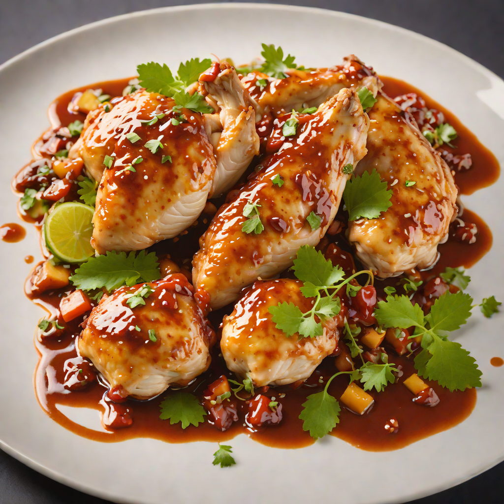 Pan-Seared Chicken with Sweet and Spicy Popular Sauce