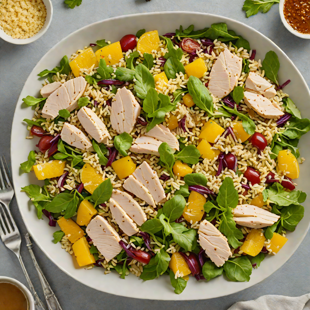 Poached Chicken and Quinoa Salad with Citrus Vinaigrette