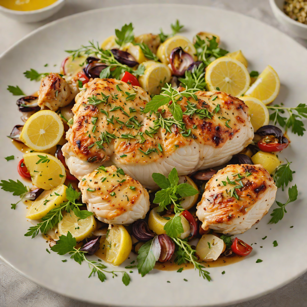 Sautéed Lemon-Garlic Chicken with Herb Medley