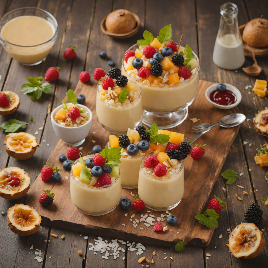 Halo-Halo Iced Dessert with Mixed Fruits and Creamy Leche Flan