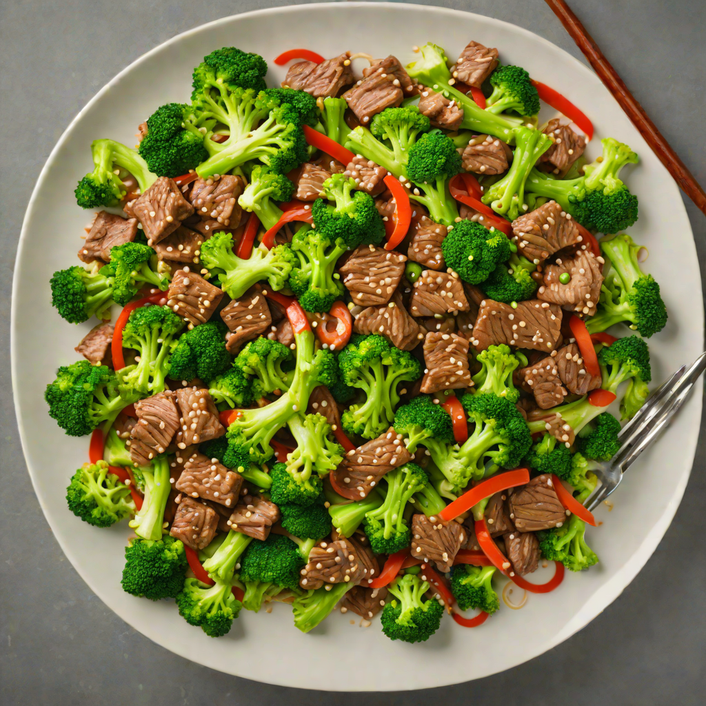 Ginger-Scallion Beef Stir Fry with Broccoli