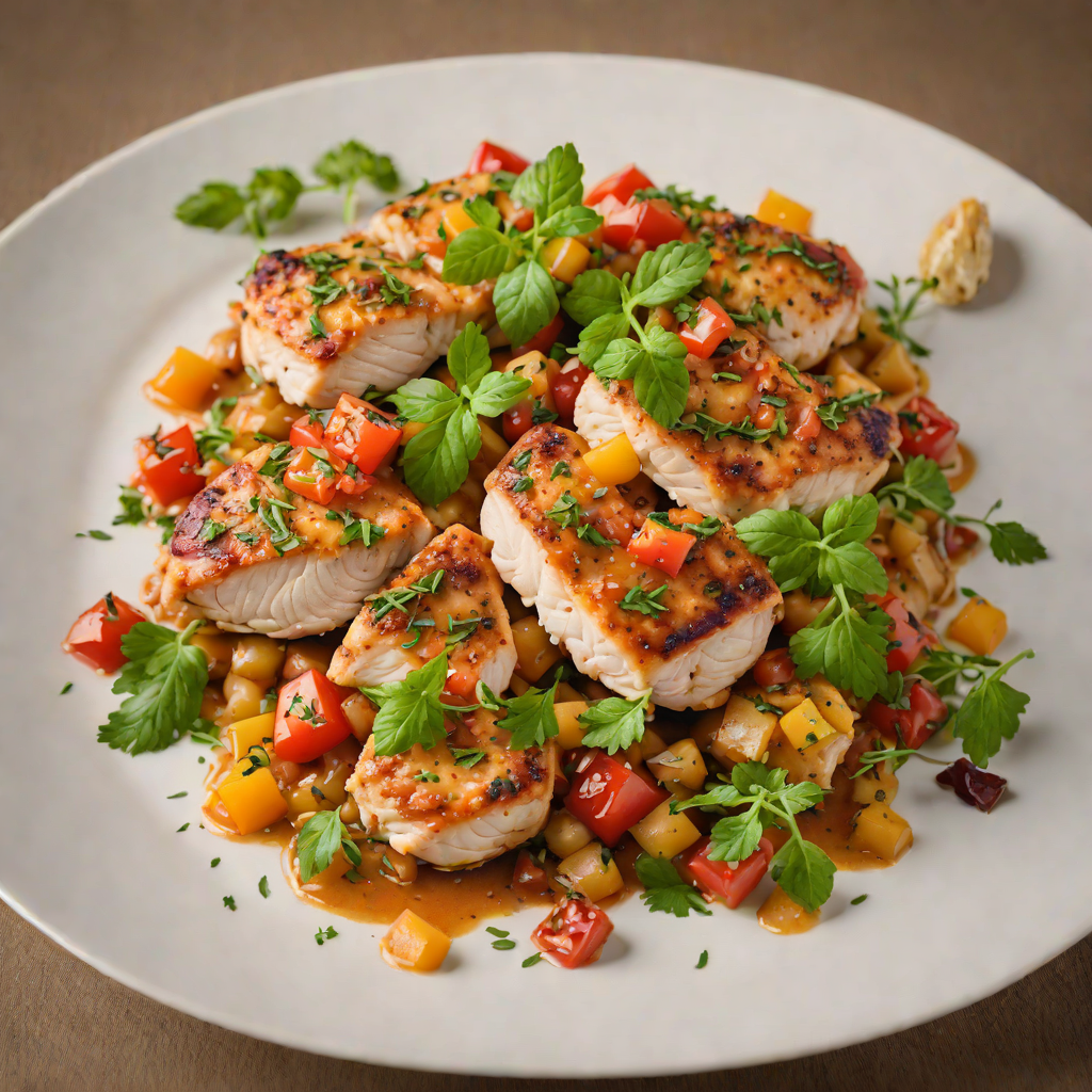 Pan-Seared Chicken Thighs with Tomato and Herb Ragout