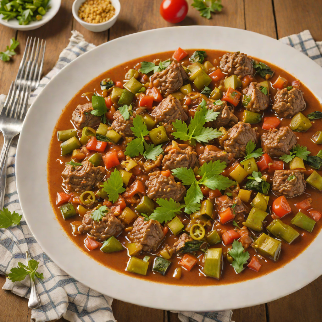 Slow-Simmered Iraqi Lamb Stew with Tomato and Okra