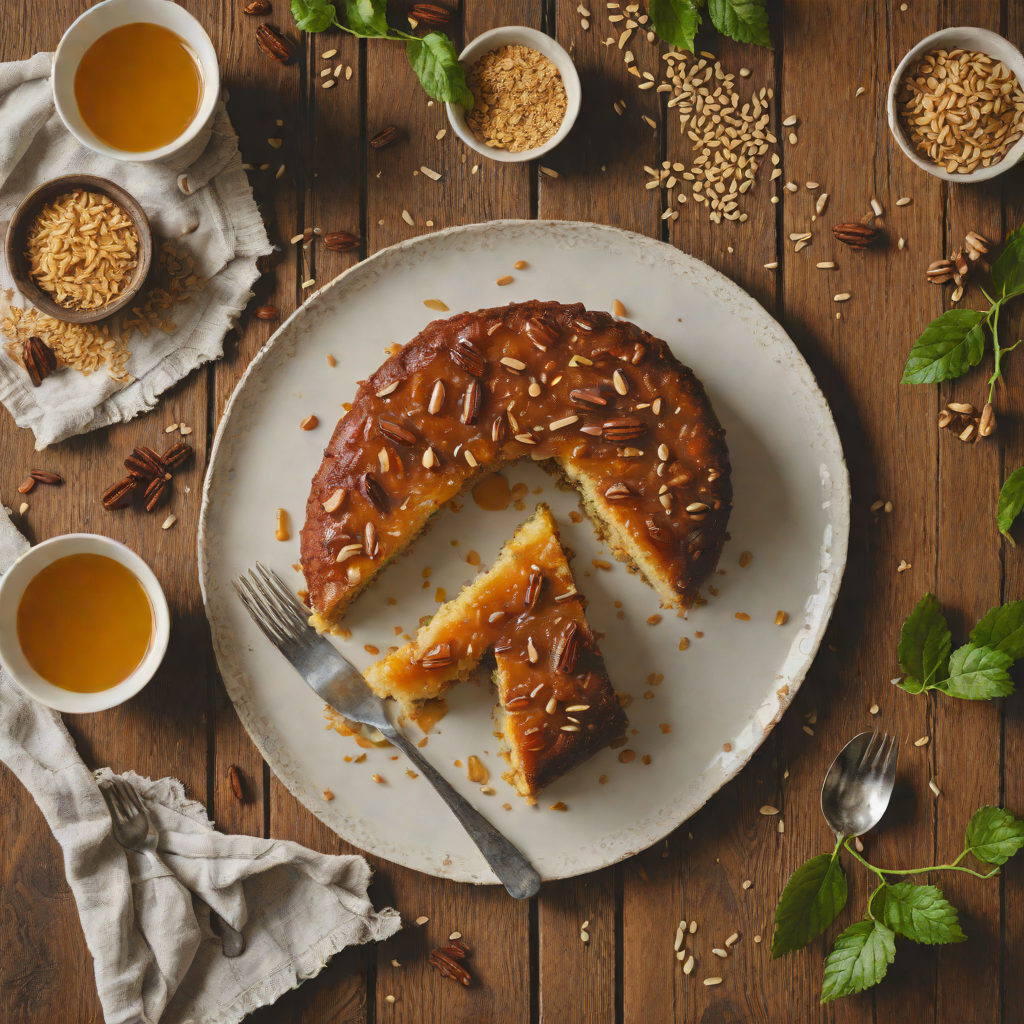 Date-Studded Semolina Cake with Cardamom Syrup