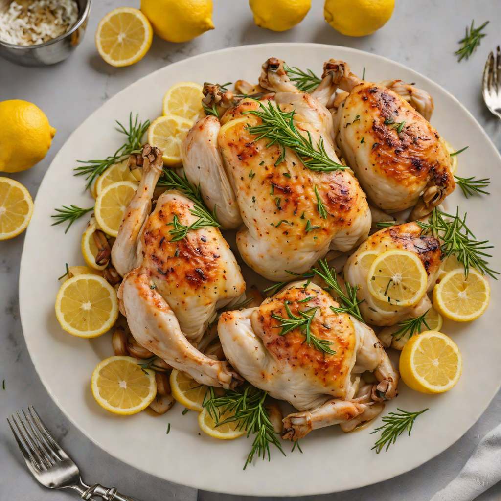 Oven-Roasted Lemon Chicken with Garlic and Rosemary