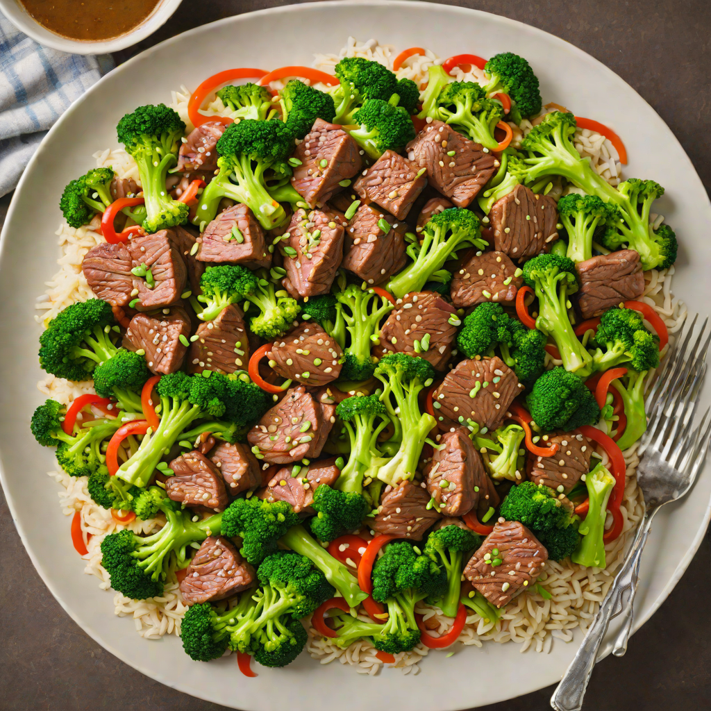 Pan-Seared Beef and Broccoli Stir Fry with Sesame Ginger Sauce