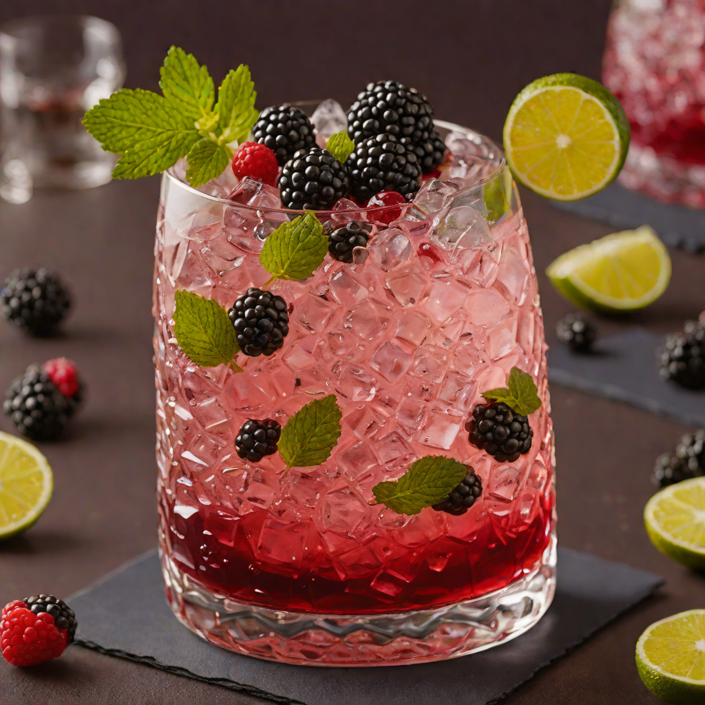 Minted Blackberry Collins