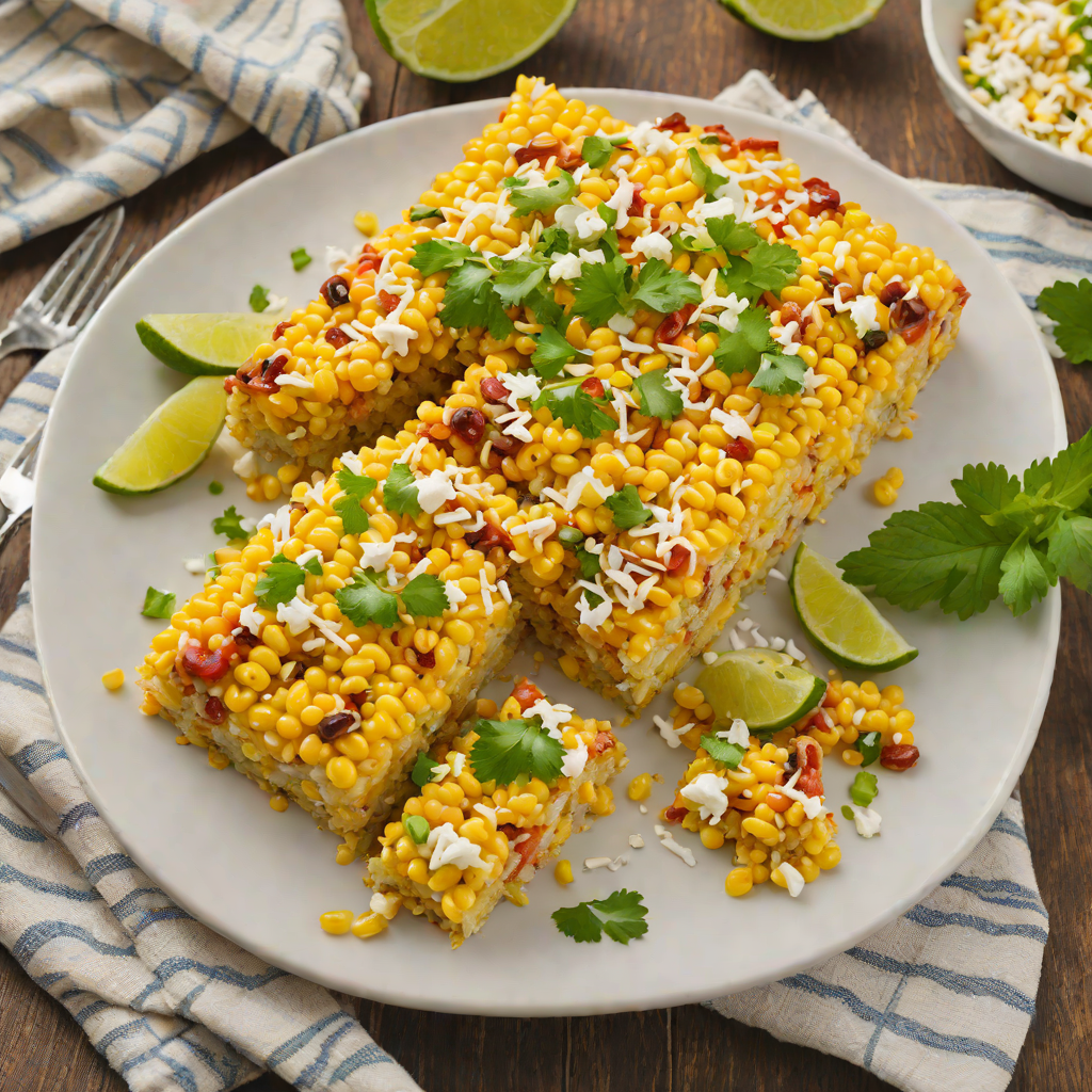 Oven-Baked Mexican Street Corn Casserole with Cotija