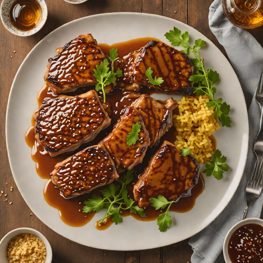 Whiskey-Maple Glazed Pork Chops with Tupelo Honey