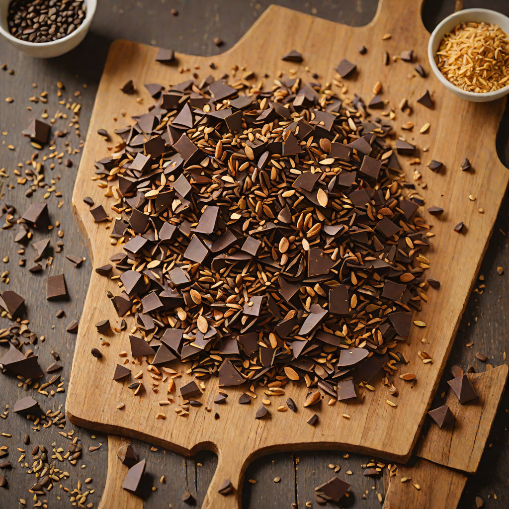 Volcanic Soil Coffee and Cocoa Nib Chocolate Bark