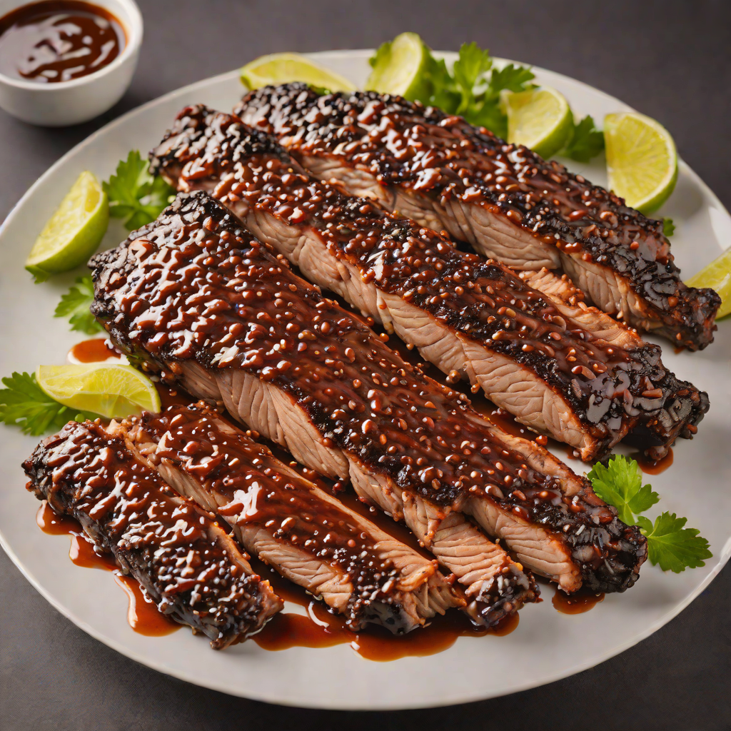 Slow-Smoked Baby Back Ribs with Maple Chipotle Glaze