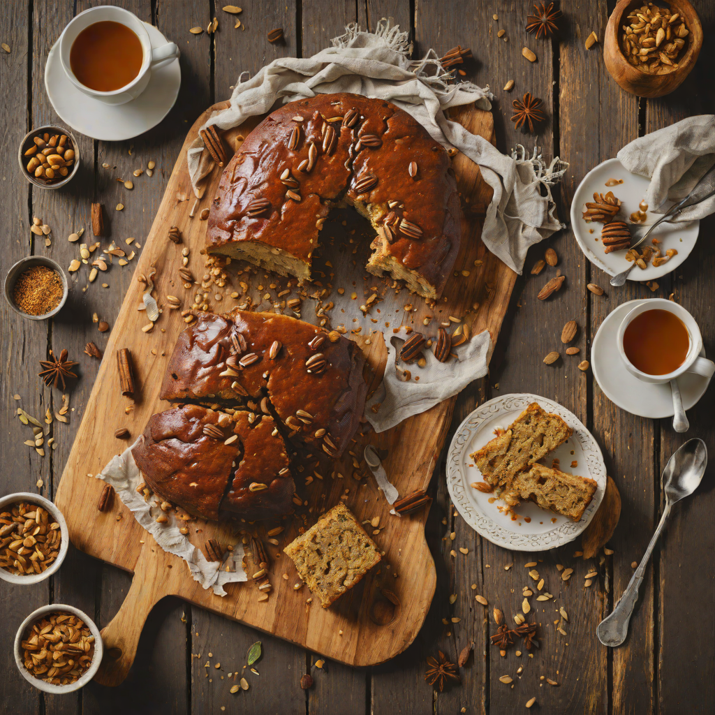 Honey-Spiced Ethiopian Coffee Cake with Cardamom and Cinnamon