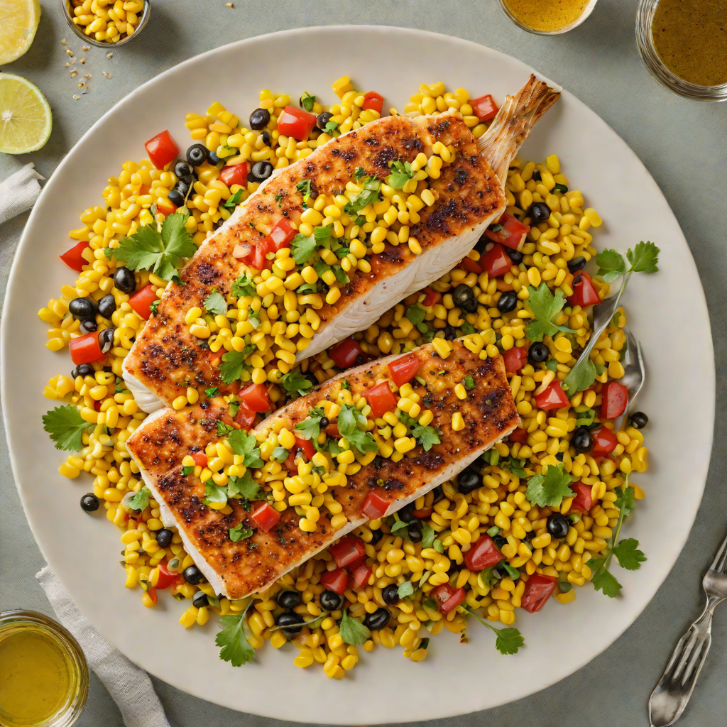 Pan-Seared Catfish with Cajun-Spiced Corn Relish