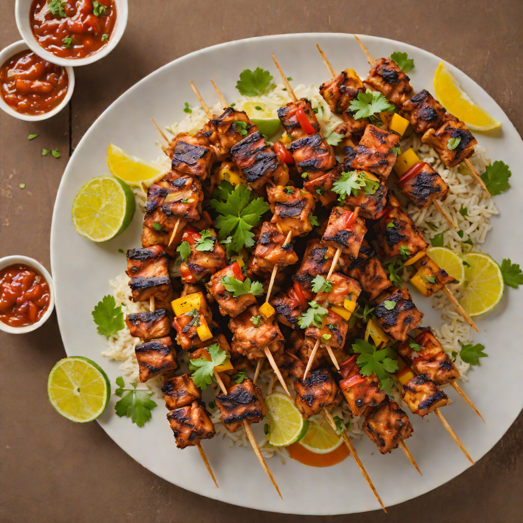 Grilled Ethiopian-Inspired Berbere Chicken Skewers